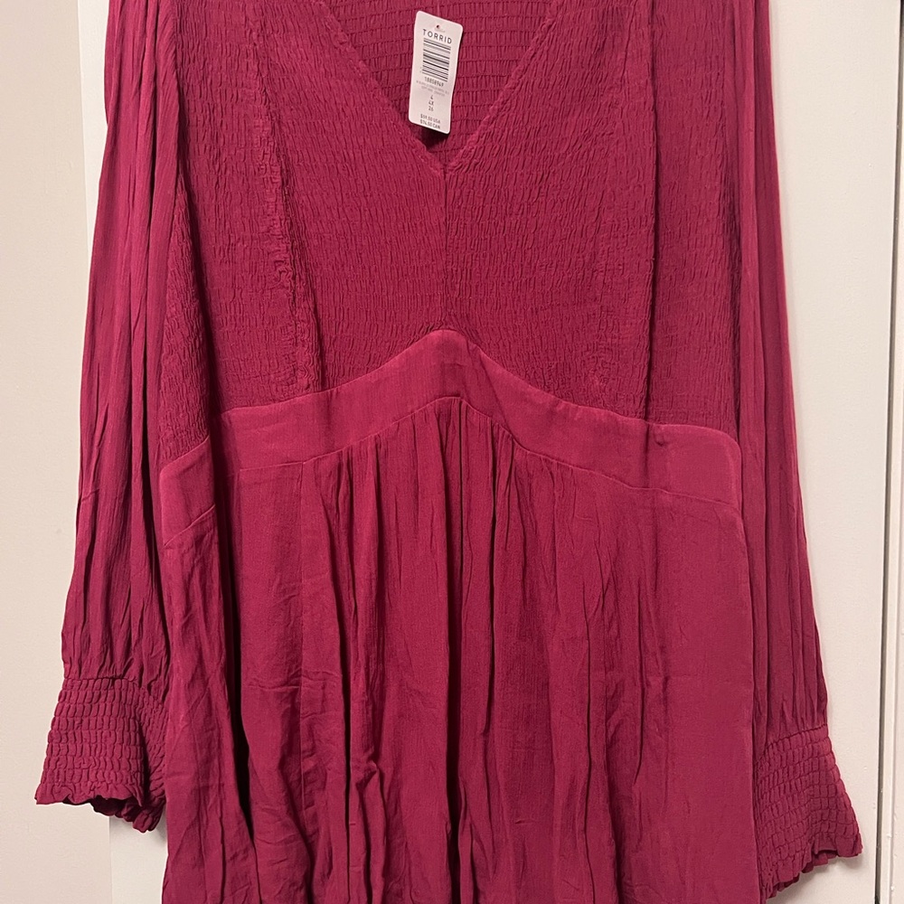 Torrid Women's Deep Pink Blouse
